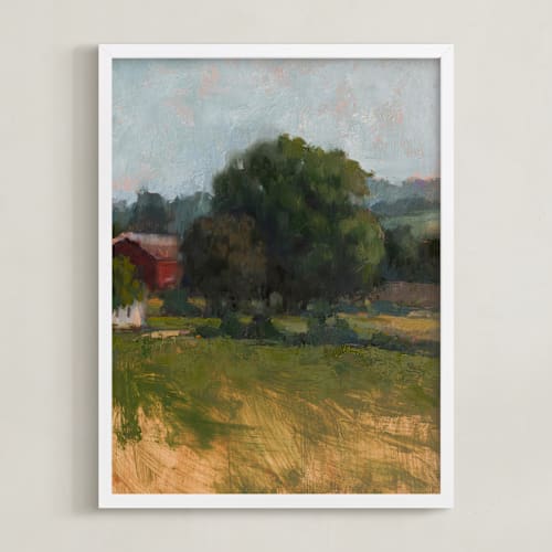 This is a crimson art by Wendy Keller called summer field 1
