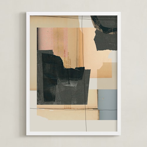 This is a peachy art by Maja Cunningham called crossings 1
