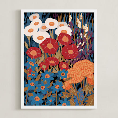 This is a tangerine art with standard by Cornelia Simboeck called enchanted english garden 1