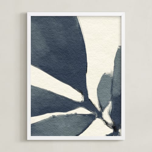 This is a navy blue art with standard by Pamela Viola called simple but so