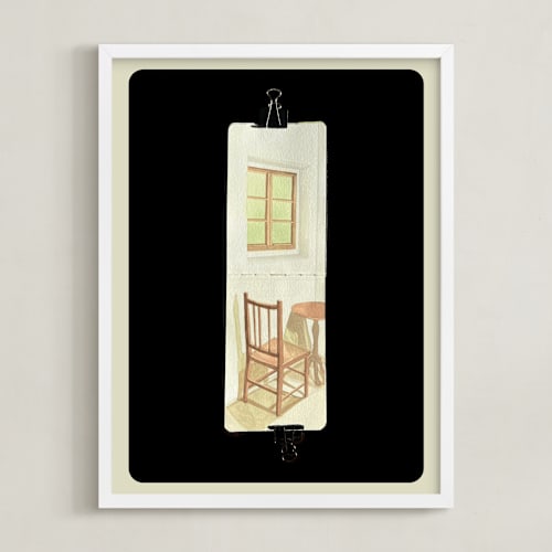 This is a soft oak art with standard by Selina Su called table for 1