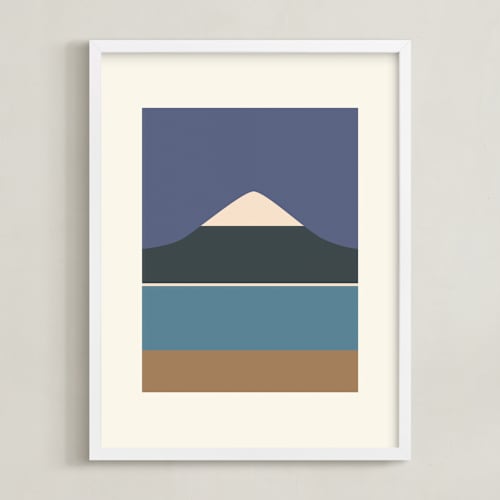 This is a purple peaks art by Roseanne Kenny called horizons set 4