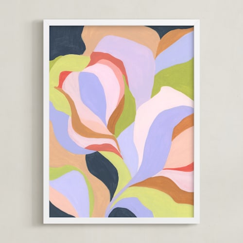 This is a lavender blue art by Eunmee Studio called dancing bloom