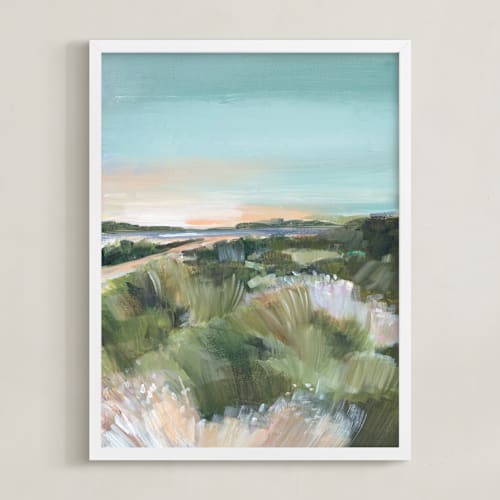 This is a dune blue art with standard by AlisonJerry called sunset on the dunes 2