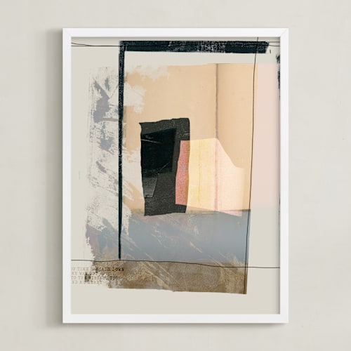 This is a peachy art by Maja Cunningham called crossings 2