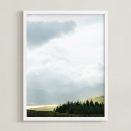 This is a cloud gray art by Jacquelyn Sloane Siklos called highland view 2