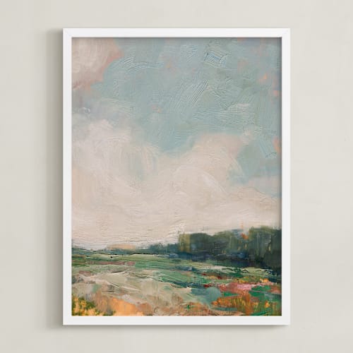 This is a grass green art by Wendy Keller called flower meadow 2