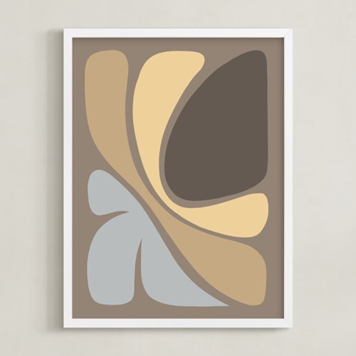 This is a sandy taupe art by Dominique Vari called affinity i