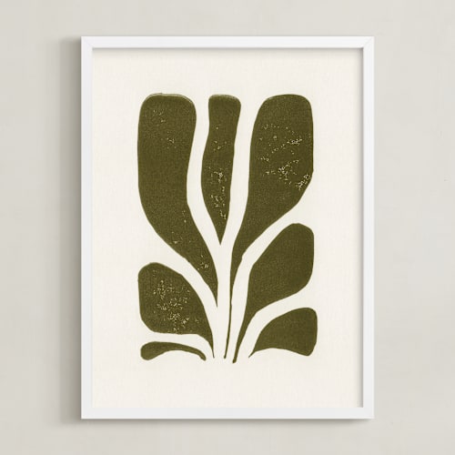 This is a olive green art by Alisa Galitsyna called growth ii
