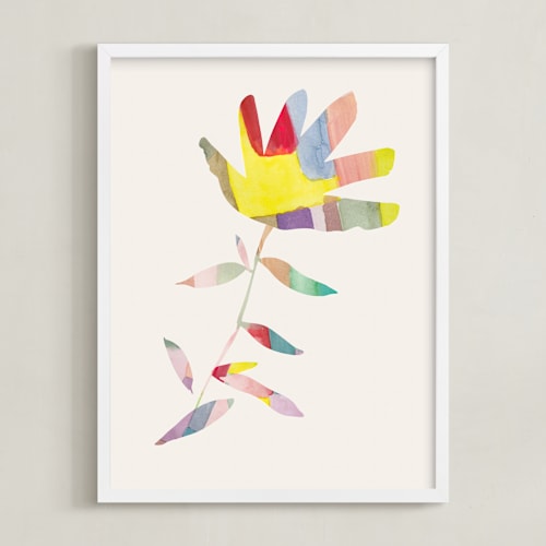 This is a cream art by Creo Study called botanical burst ii
