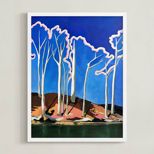 This is a electric art by Magan Ruthke called winter forests have halos