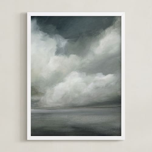 This is a slate grey art with standard by Mya Bessette called reverie ii