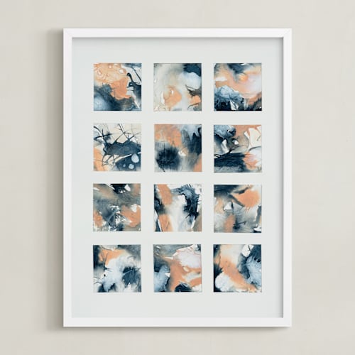 This is a indigo art with standard by LeAnne Roberts called sunsets