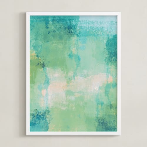 This is a celadon art by Courtney Crane called go with the flow ii