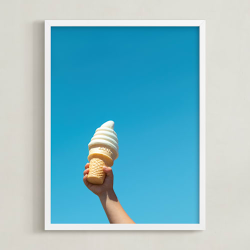 This is a cyan blue art by DENiSE CREW. called in frosties we trust