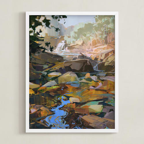 This is a ochre art by Jess Franks called hold that thought