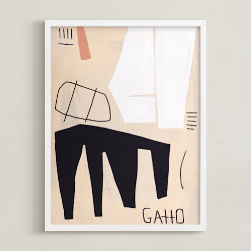 This is a neutral art by Keren Toledano called gatto