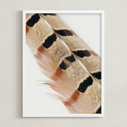This is a auburn art by Becca Beers called feather study i