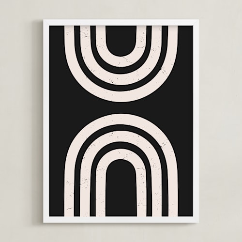 This is a midnight black art by Iveta Angelova called arcs ii