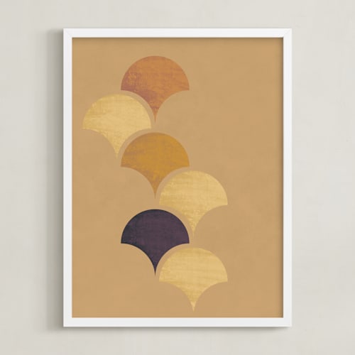 This is a marigold art by Yohaku Oshima called ginkgo leaves