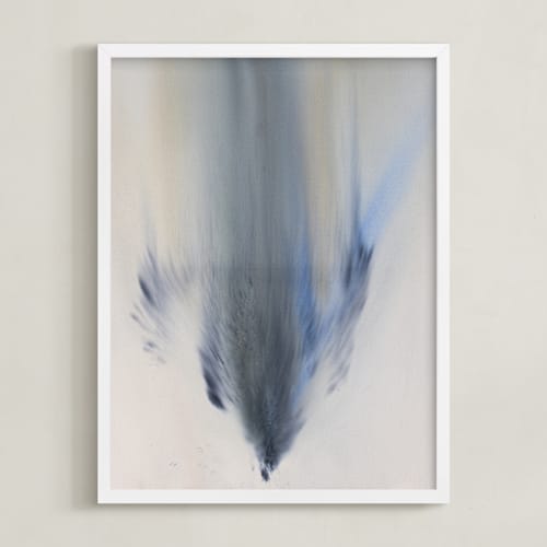 This is a blue grey art with standard by Christa called freefall