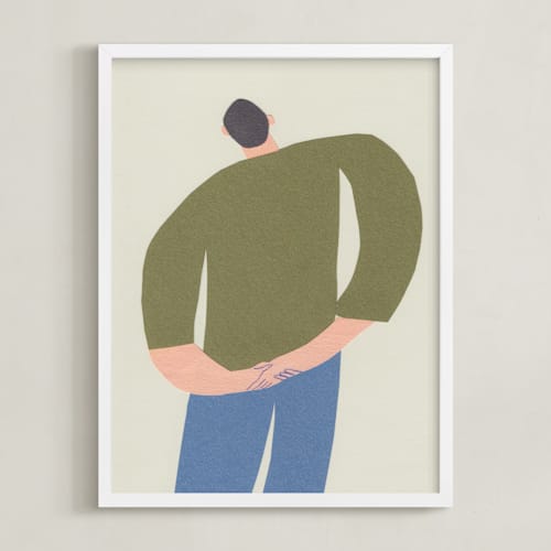 This is a olive art by Elliot Stokes called stretch 2