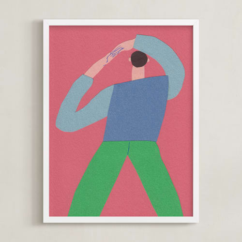 This is a denim art by Elliot Stokes called stretch 3