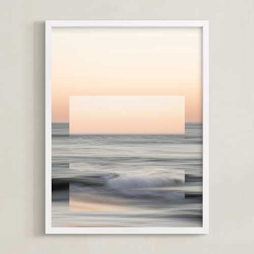 This is a sunset blush art with standard by Shannon Howard called sea meets sky 2