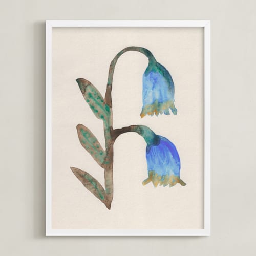 This is a waterfall blue art with standard by Alisa Galitsyna called the morning garden 4