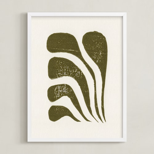 This is a olive green art by Alisa Galitsyna called growth i