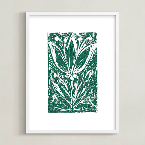 This is a emerald forest art by Meggy Masters called garden print