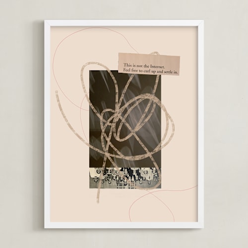This is a original art by Kimberly Young called curl up & settle in