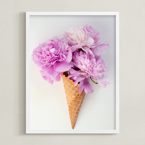 This is a mauve peony art with standard by Erin Beutel called sweet summer