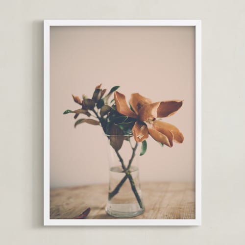This is a sepia art by Melinda Denison called magnolia