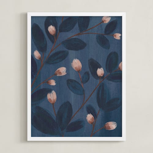 This is a pale pink art with standard by Angel Walker called moody florals i