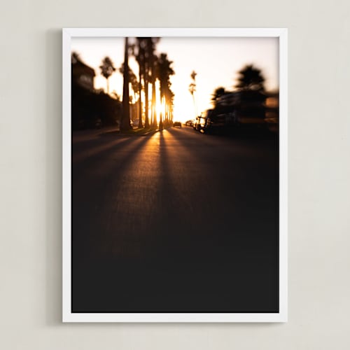 This is a sunset orange art by Mike Sunu called slow ride