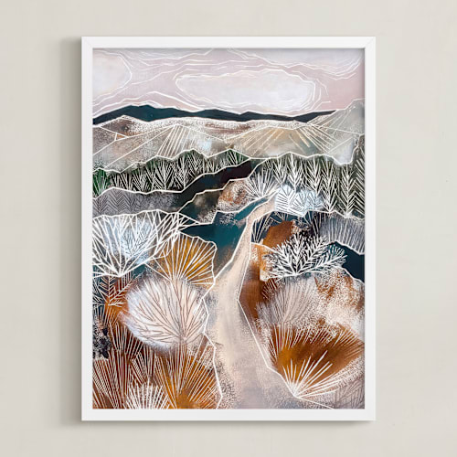 This is a rust art by Sarah Fitzgerald called a silent stroll