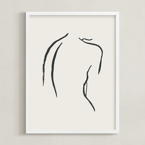 This is a creamy white art by Chelsea Petaja called figure study i
