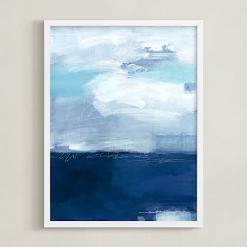 This is a indigo blue art by AlisonJerry called weight of indigo water