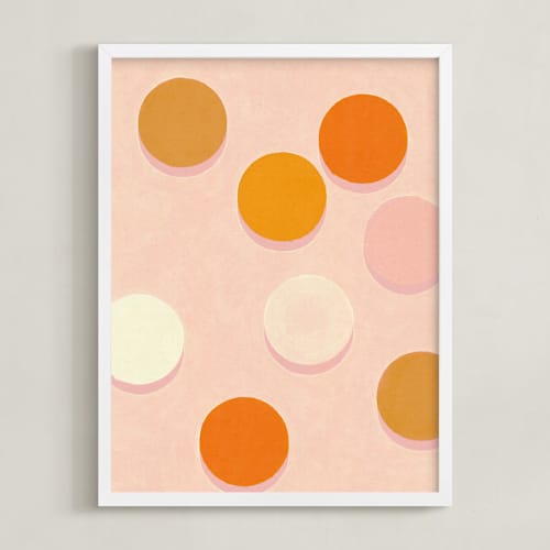 This is a salmon pink art by Alisa Galitsyna called party