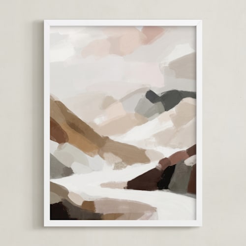 This is a tan art with standard by Melanie Severin called earthy cascade i