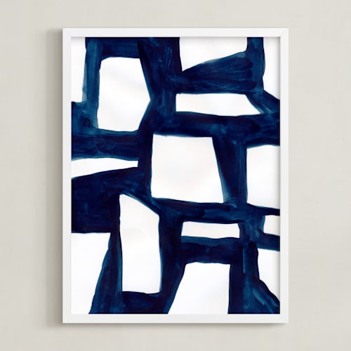 This is a indigo blue art by flvx studio called urban spaces