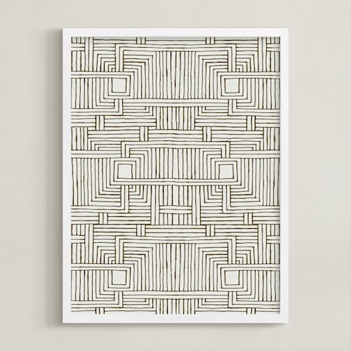 This is a espresso art by Katie Zimpel called weaving doodle