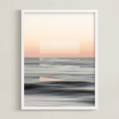 This is a sunset blush art with standard by Shannon Howard called sea meets sky 1
