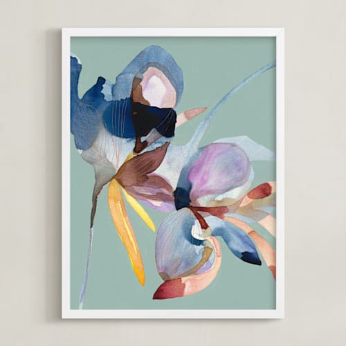 This is a french eggshell art with standard by Synnöve Seidman called first frost