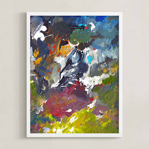 This is a rain art by Anna Joseph called stormy weather