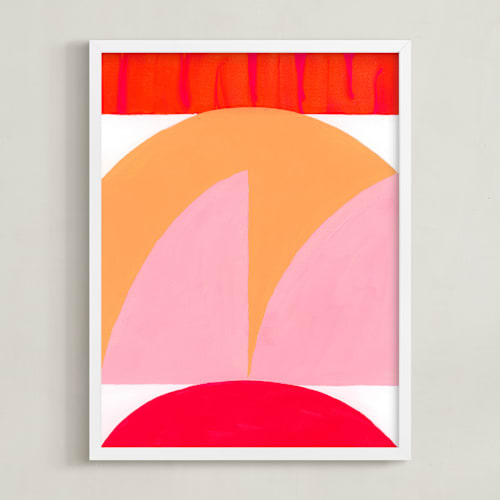 This is a watermelon pink art by Christina Flowers called watermelon moon