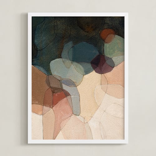 This is a plum art by Wendy Keller called venn triptych 3