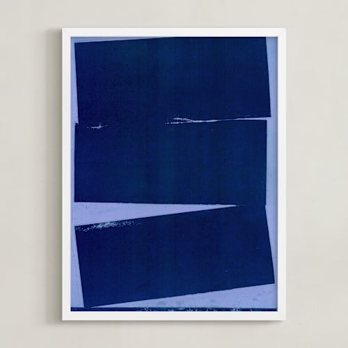 This is a midnight blue art by Marta Crea called blue wall
