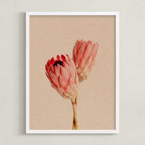 This is a clay art with standard by Paola Benenati called protea collection 2